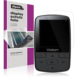 dipos I 4x Schutzfolie klar passend für YOTON YM03 MP3-Player Folie Displayschutzfolie, Ultra-Dünn, Case-Friendly, Fingerprint-Kompatibel