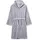 Fleece-Bademantel Morgenmantel grau 170/176