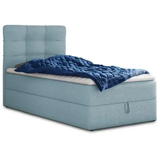 Sofnet Boxspringbett Best Mini 120 x 200 cm Blau