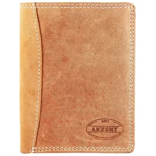 Akzent Herren Geldbörse 9x12 cm braun
