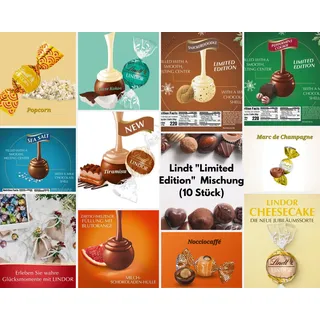 Lindt Lindor "Limited Edition" und andere Sorten Mischung (10 Stücke)