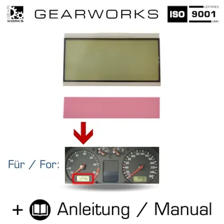 Display Digitaluhr für VW Golf 4 MK4 Kombiinstrument Uhr LCD Reparatur