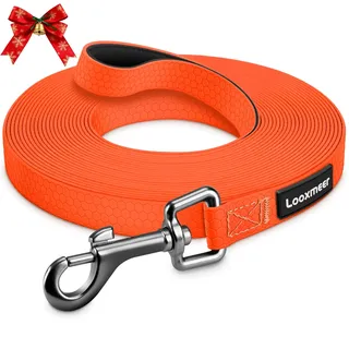 Wasserdicht Schleppleine für Hunde, 3m 5m 7m 10m 15m 20m 25m 30m Biothane Schleppleine mit Robusterem Karabiner, Wasserfest Hundeleine, Laufleine für Große bis Kleine Hunde, Reißfeste Trainingsleine