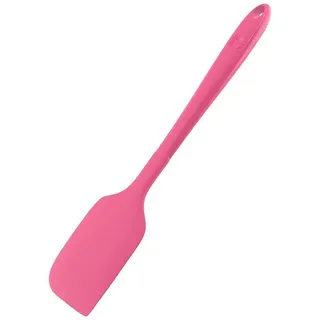 KOCHBLUME Design-Teigschaber L | Premium-Silikon & BPA frei| Hitzebeständig | Spülmaschinenfest | 30cm | Farbe: pink