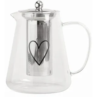 Eulenschnitt Teekanne Herz