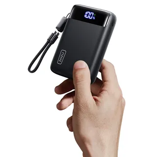 INIU 20000mAh Power Bank, Klein 22.5W Schnellladung Externe Handyakkus | Schwarz