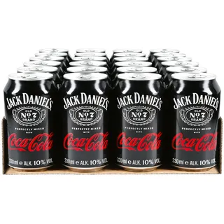 Jack Daniels & Coca Cola 10,0 % vol 0,33 Liter, 24er Pack