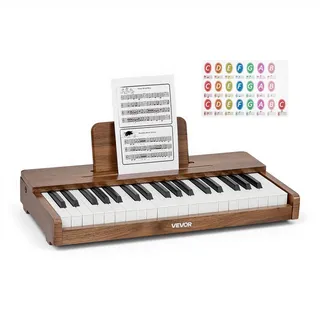 Vevor Kinder-Keyboard 37 Tasten Walnuss