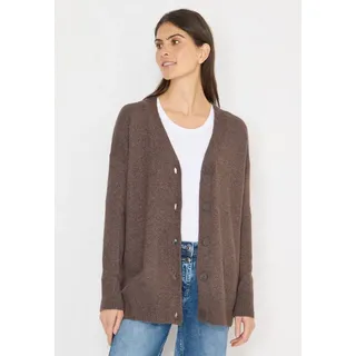 Cecil Cardigan mit Schlitz am Saum Braun S