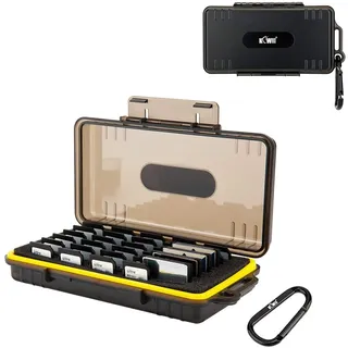 45 Slots Switch Spielkartenetui Speicherkartenhalter für 30 SD/NS (Nintendo Switch) / PSV/CFexpress Typ A-Karten + 15 CF/XQD/CFexpress Typ B-Karten, wasserfeste Anti-Shock-Karten-Organizer-Box