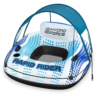 BESTWAY Schwimmring 123 x 123 x 51 cm Rapid Rider mit Sonnendach