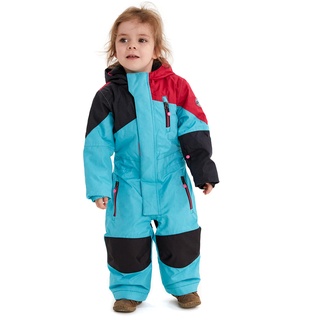 KILLTEC Kesley Mini - Skioverall mit Kapuze - 10.000 mm Wassersäule - Skianzug für Jungen und Mädchen, Türkis, 98/104