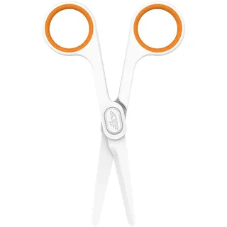 Slice 10544 Universalschere Linkshänder, Rechtshänder 141 mm Weiß, Orange