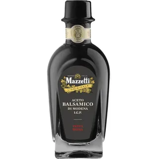 Mazzetti Testa Rossa Aceto Balsamico di Modena I.G.P. - 250 ml Flasche - Fünf Weinblätter Qualität - Ideal zum Verfeinern von Gerichten