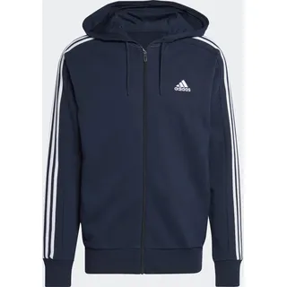 Adidas Essentials French Terry 3-Streifen Kapuzenjacke Legend Ink / White XS