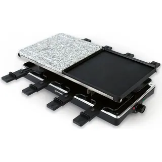EasyMaxx Raclette Grill 1400W 8 Personen Schwarz/Grau