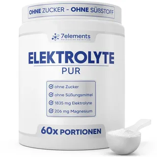 Elektrolyte PUR - 420g (60 Portionen) - Ohne Zucker & Süßungsmittel, KETO | Für Sport und gegen Kater - Ohne Zusätze und Aromen - isotonisches Elektrolytgetränk - inkl. Messlöffel