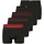 Boxershorts 5 Einheiten Schwarz/Rot 3XL