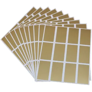 HCRXVV Rubbellose Selber Machen 120pcs Rubbelkarten Zum Selber Beschriften,42 * 23mm Gold rubbelaufkleber rubbelsticker Fake Rubbellose für Schwangerschaft Verkünden, Ihr werdet oma und opa