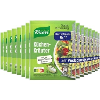 Knorr Salatkrönung Küchenkräuter für ein leckeres Salatdressing mit natürlichen Zutaten* 15x 5er Pack