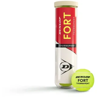 Dunlop - Fort Tournament - Tennisbälle - 16 Bälle (4 Dosen mit 4 Bällen) - gelb - Turnierball - 5013317102027