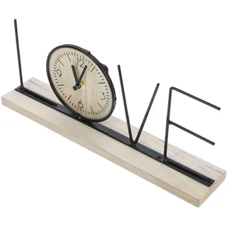Amosfun Vintage mit Buchstaben Deko Tischuhr und Eisen Love | Büro und Bar, Dekorativ und Praktisch, Kommoden und Regalaufsatz