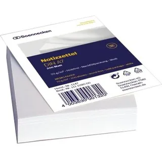 SOENNECKEN Zettelboxeinlage 1147 DIN A7 blanko 200 Bl./Pack.