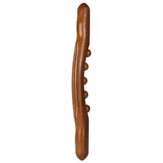 Faszienstab Holz Wooden Lymphatic Massage Stick Massagestab Gua Sha Therapy Stab Körper Neck Massager Massagestäbe Auf Dem Rücken Aus Beinmassagestab Scraping Tools (Karbonisierte 5 Perlen)
