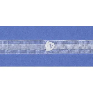 rewagi Raffrollo Falt - und Raffrolloband, transparent / Breite: 18 mm - L144, Verkaufseinheit: 5 Meter weiß