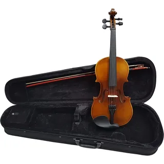 4/4 GEIGE VIOLINE - RETRO OPTIK - BRAUN NATUR - IM SET - KOFFER - KOLOPHONIUM - BOGEN