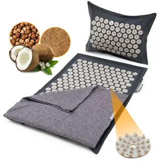 NEOLYMP Akupressurmatte Grau-Anthrazit