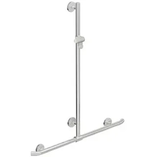 Hewi Warm Touch Duschhandlauf 950.35.46054 anthrazitgrau, 1250 x 1184 mm, mit verschiebbarer Brausestange