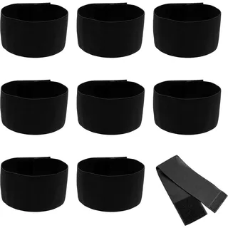 CATELL 8 Stück Trauerflor Armbinde Schwarz Armband Elastisches Trauerbinde Trauerarmbinde Trauerflor Trauerbinden Trauerbinde Trauer Armbinde Trauerband für Beerdigung Trauer Sport Fußballmannschaft