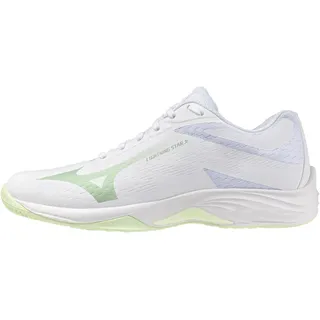 Mizuno Lightning Star Volleyballschuhe Kinder 85 - white/aqua gray/ambrosia 32.5
