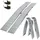 226 cm 1360 kg klappbar Aluminium profiliert silber 2 St.