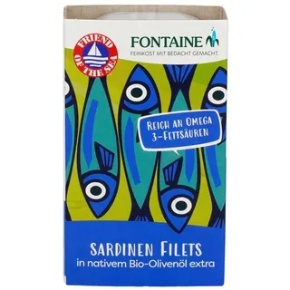 Sardinen-Filets mit Haut und ohne Gräten - Olivenöl 120g