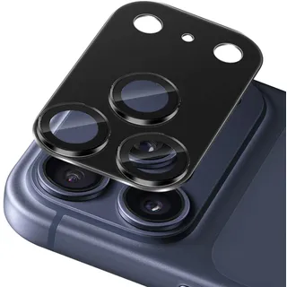 Xunzii Kameraschutz für iPhone 17 Pro Max 6.9 Zoll für Panzerglas, 9H Härte Anti- Kratzer Kamera Schutzfolie, Ultra-Klar Blasenfrei Linse Glas Folie, HD Hinten Kamera Schutz-Schwarz(1 Stück)