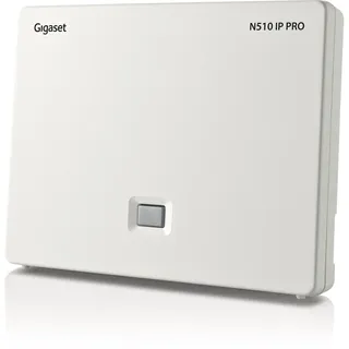 Gigaset N510 IP PRO - DECT IP Basisstation, verbindungen über Wireless und DECT, bis zu 4 externe Anrufe gleichzeitig, 6 Mobilteile, 6 VoIP-Accounts, schwarz