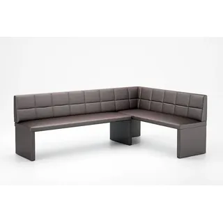 Fun Möbel Eckbank Sitzbank Eckbank „Ruth XL" in Kunstleder Madryt Größe 196 x 142cm braun
