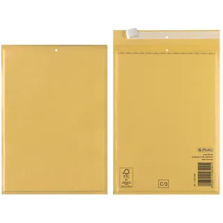 Herlitz 793505 Luftpostertasche C/3, 150 x 210 mm, 10 Stück eingeschweißt braun (10 Stück, braun)