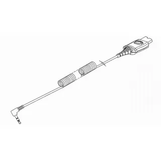 HP Poly 3,5mm Klinke/QD mit Rufannahme für Alcatel