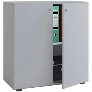 VCM Lona Aktenschrank 70 x 40 x 74 cm grau