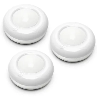 NORTHPOINT LED Batterie Beleuchtungsspots 3er Set  - weiß