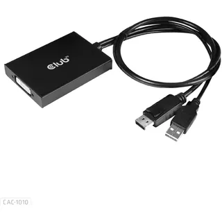 Club 3D CAC-1010 DisplayPort zu DVI-Adapter 0,60 m Schwarz/Weiß