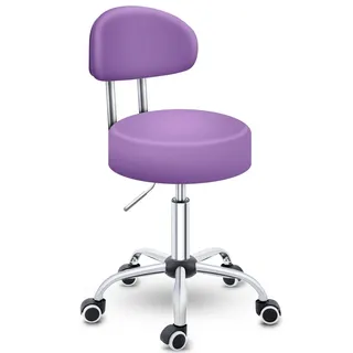 TRESKO Drehhocker Kunstleder Lila