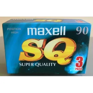 Audiokassetten 3er Pack MAXELL SQ SUPER Quality TYP II Chrome Position