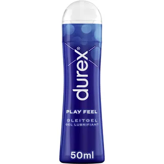 Durex Play Feel Gleitgel – Wasserbasiertes Gleitmittel für angenehme Gleitfähigkeit, sanft & pH-freundlich – 50 ml