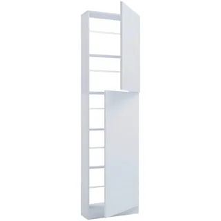 VCM Fulisa XL 50 x 180 x 17 cm 2 Drehtüren / weiß