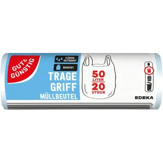 gut & günstig GUT&GÜNSTIG Müllbeutel 50,0 l transparent, 20 St.
