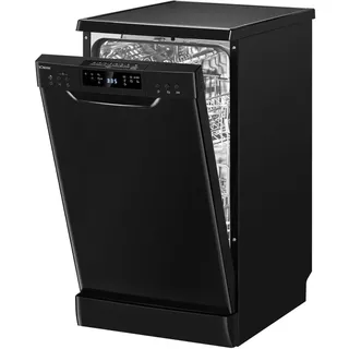 Bomann GSP 7418 Geschirrspüler (freistehend, 448 mm breit, Schwarz)